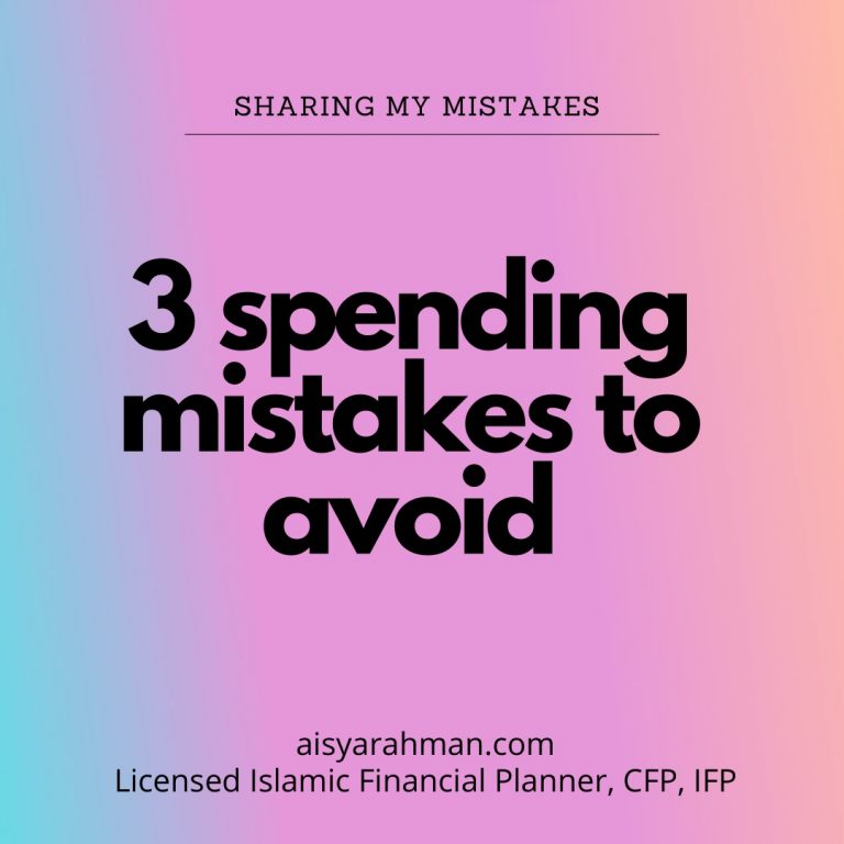 3 spending mistakes to avoid – my personal mistakes too!