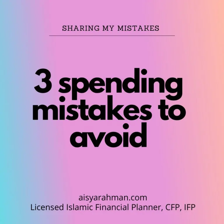 3 spending mistakes to avoid - my personal mistakes too!