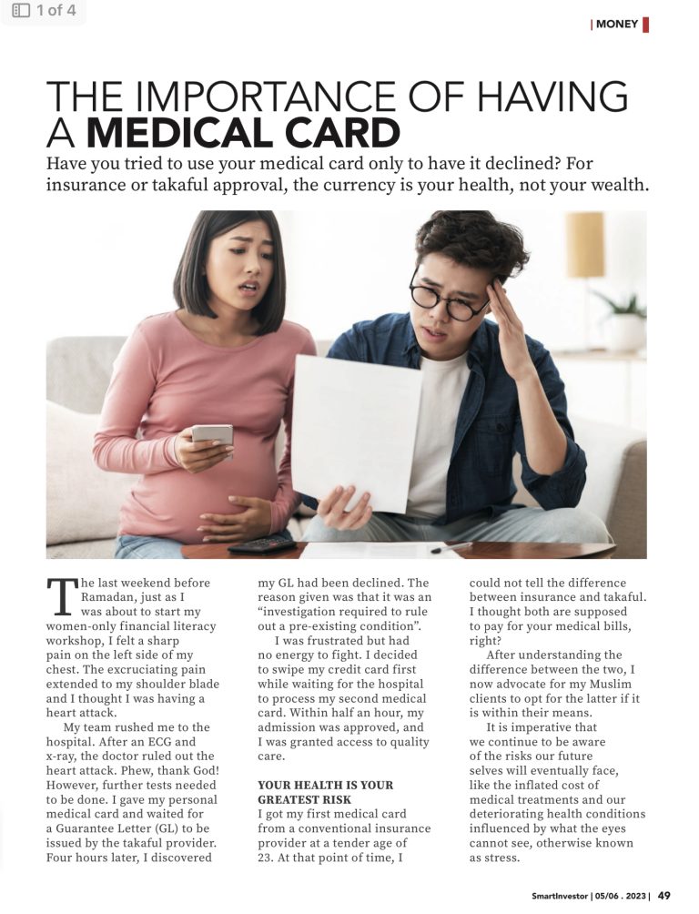 The importance of having a medical card.