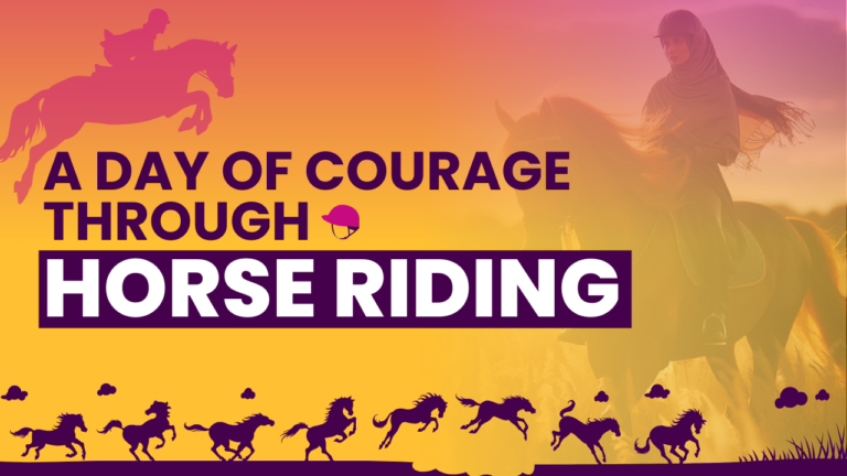 A day of courage through horse riding